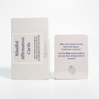 Impression de motivation Cartes d'affirmation Carte d'affirmation de la pleine conscience de la santé mentale imprimée sur mesure Inspirational Positive