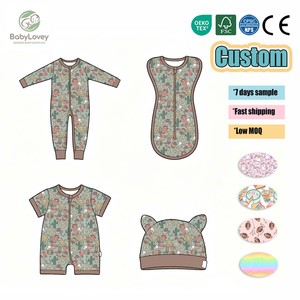 Babylovey Pigiami per Neonati in Bambù 230 Gsm Personalizzati con Stampe di Halloween, Basso MOQ - Product Image 2
