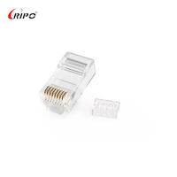 Cable Ethernet UTP CAT6A de alta velocidad con manga en T y Marco en forma de I Conector RJ45 4 up 4 Down Bloques de terminales Equipo de red