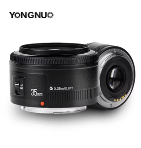 Objectif Yongnuo YN35mm 35mm F2 objectif à mise au point automatique pour <span class=keywords><strong>Canon</strong></span> 450D 550D 650D <span class=keywords><strong>1100D</strong></span> 5D Mark III 700D 600D 70D 60D 6DEF et bague d'adaptation - Product Image 1
