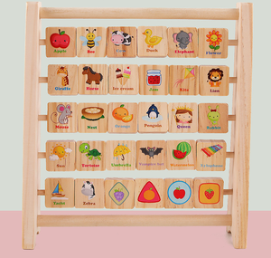 Educazione prescolare 26 <span class=keywords><strong>alfabeto</strong></span> apprendimento cornice giocattolo in legno - Product Image 4