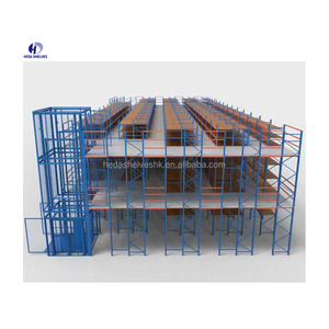 Flexible Warehouse Storage <b>Shelving</b> Mezzanine Floor Pallet Racking Warehouse Elevated Platform Metal Mezzanine <b>Systems</b> - Product Image 1