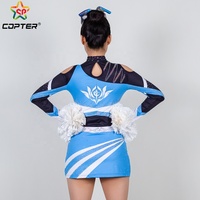 Tenue de danse et de cheerleading pour enfants, haut à manches longues et jupe personnalisés, avec logo gratuit