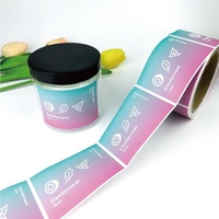 Autocollants personnalisés pour cosmétiques avec logo de marque, impression vinyle imperméable, rouleau d'autocollants pour emballage de flacons cosmétiques