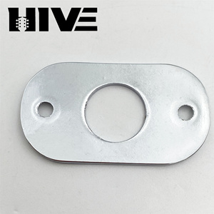 Placa de salida de <span class=keywords><strong>guitarra</strong></span> ovalada cromada HIVE con tornillos, placa de montaje de jack de 1/4 de pulgada para <span class=keywords><strong>guitarra</strong></span> eléctrica/bajo, repuesto - Product Image 5