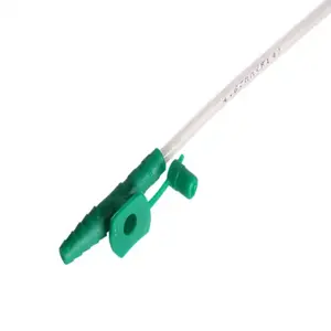 Disposable Medical Grade PVC Closed Thumb Control Suction Catheter