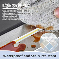 Stylo de réparation de coulis imperméable et anti-moisissure avec pointe en fibre pour la restauration du coulis de carrelage céramique, marqueur permanent résistant aux taches d'huile