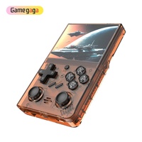 Console de jeu vidéo portable rétro Gamegaga R35 PLUS, système Linux, écran IPS de 3,5 pouces, résolution 640x480, mémoire 64 Go, jeux R36S