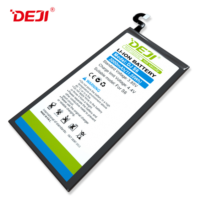 Factory Wholesale EB-BG920ABE Digital Batteries for Samsung Galaxy S6 G920L G920V Phone with a Big Battery