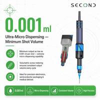 Valve de distribution de colle liquide UV à vis, haute précision 0,004 ml, pour pâte à souder adhésive silicone haute viscosité