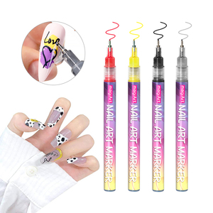 Bút vẽ móng nghệ thuật từ tính ODM 12 chiếc, bút vẽ móng nghệ thuật không thấm nước và khô nhanh, bút vẽ chấm điểm graffiti móng tay - Product Image 5