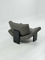 Fauteuil de loisirs individuel moderne PurelyFeel, chaise de salon design en cuir PU, chaise Safari pour hôtel
