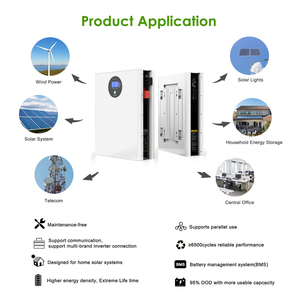 10 Years Warranty 51.2V 100AH Solar Power Wall <b>Battery</b> 48V 5KWH Solid State Solar Rechargeable LiFePO4 <b>Battery</b> - Product Image 5