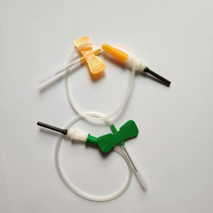 إبر فراشية من الفولاذ المقاوم للصدأ للاستخدام مرة واحدة معتمدة من CE، مقاس 20g-30g، مجموعة إبر وريدية للاستخدام البيطري صديقة للبيئة - Product Image 2