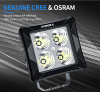 AURORA accessoire de moto 12-24v super lumineux sans vis IP69K 20w LED lumière de travail hors route