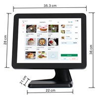 Nouvelle Arrivée Caisse Enregistreuse Électronique Double Écran Tactile Capacitif 10 Points Système POS Tout-en-Un
