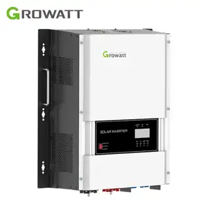 Growatt 12KW SPF 12000T DVM bölünmüş faz 120V/240VAC Max PV 150V kapalı ızgara güneş invertör MPPT Solar charger ile 120A güneş şarj regülatörü