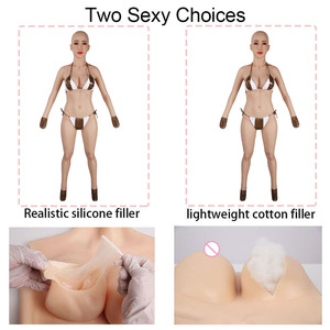 Prothèses mammaires en silicone pour homme, effet corps entier, avec tête, pour travestis, transgenres et drag queens - Product Image 3