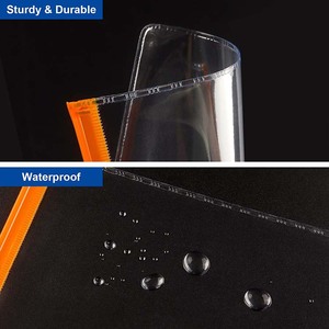 Văn phòng trường học rõ ràng tùy chỉnh PVC Vinyl A6 Poly Zip khóa phong bì dây kéo Pouch tập tin trong suốt nhựa tài liệu túi - Product Image 4