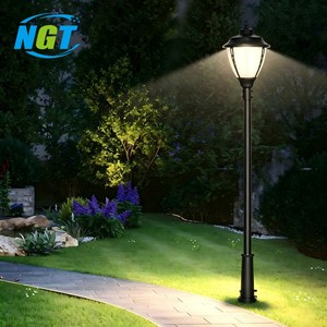 โคมไฟสวน LED NGT 3CCT ปรับแสงได้ IP65 โคมไฟติดเสาโลหะสำหรับไฟส่องสว่างทางเดินสนามหญ้ากลางแจ้ง - Product Image 1
