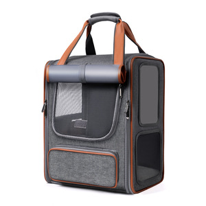 <b>Cat</b> carrier, pet bag, <b>backpack</b>, portable handbag, foldable, large capacity, perfect for <b>cats</b> and pet supplies. - Product Image 5