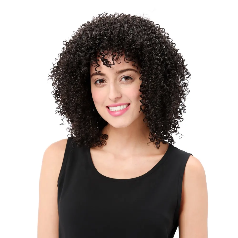 Factory Price Sale Synthetic Hair Short Wig The Afro Kinky Curly Wig Sell Online For African Black Women