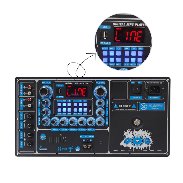 Stereo Sound Power Amplifier Module 2 Channel Professional Audio Speaker Amplifier Board