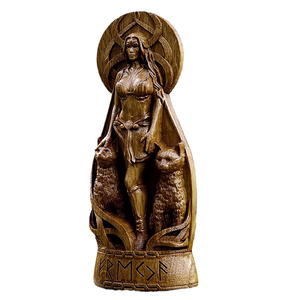 Statuette Personalizzate <span class=keywords><strong>della</strong></span> Dea Nordica Freya, Sculture in Resina per Altare Pagano, Divinità Vichinga, Decorazione Casa, Regali - Product Image 1