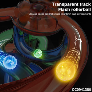 Nhấp nháy trượt bóng theo dõi trong suốt xây dựng lớn khối đá cẩm thạch chạy đồ chơi trò chơi cho trẻ em - Product Image 6