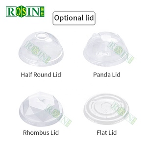 Custom Logo 8Oz/16Oz Wegwerp Pp Helder U Vorm 500Ml Koude Drank Wodka Plastic Dessert Yoghurt Beker Met Koepeldeksel - Product Image 5