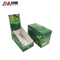 Cartons d'affichage en carton promotionnels, plateaux en carton ondulé, emballages d'affichage de bonbons à déchirer, boîte alimentaire