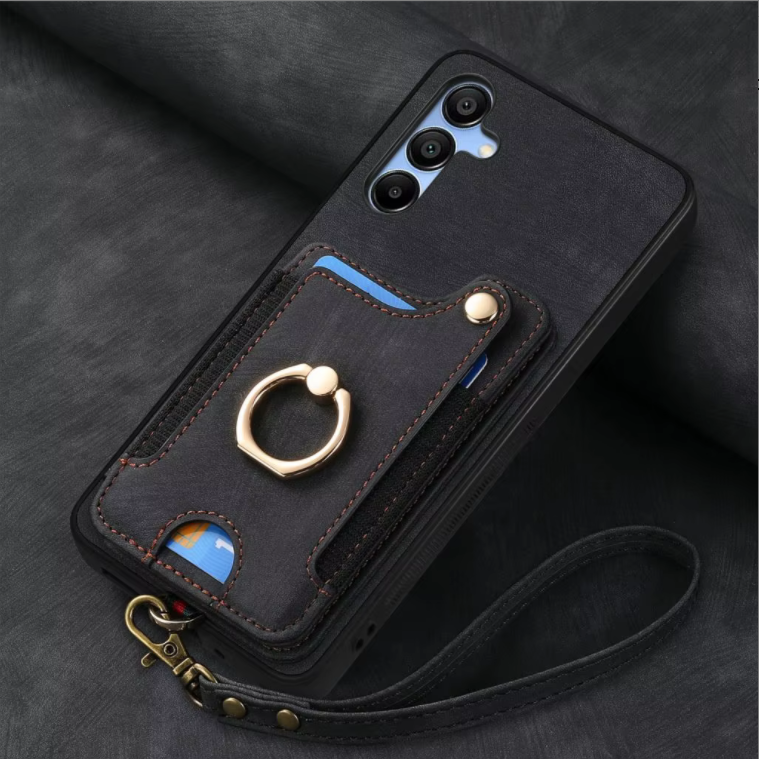 Noir [Lanière en cuir]