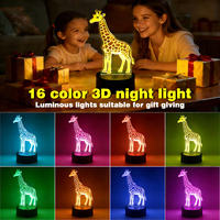 Support de Veilleuse LED 3D à Illusion Optique en Bois, Contrôle Tactile RGB Personnalisé, USB, Base en Acrylique Lumineuse à Fente pour DIY