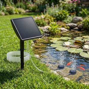 Energy Saving Solar Air <b>Pump</b> With Storage <b>Battery</b> Silent Oxygen Machine Outdoor Use Courtyard Wild Fishing Oxygen Increasing - Product Image 2