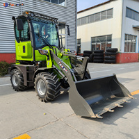 Mini Caricatore a Ruote di Alta Qualità 600kg 800kg 1 Tonnellata, Articolato Frontalmente, Compatto per Fattoria, Piccolo Caricatore Diesel 4x4