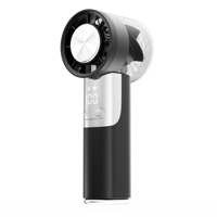 Mini ventilateur portatif avec fonction de compression de glace, ventilateur turbo portable, affichage LED, charge Type-C pour une utilisation quotidienne en extérieur