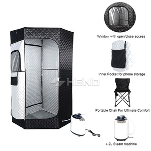 <span class=keywords><strong>Sauna</strong></span> vapeur portable Neokudo OEM, facile à installer, tente de <span class=keywords><strong>sauna</strong></span> intérieure pour spa à domicile, boîte de <span class=keywords><strong>sauna</strong></span> avec générateur de vapeur de 4,2 L et chaise pliante - Product Image 4