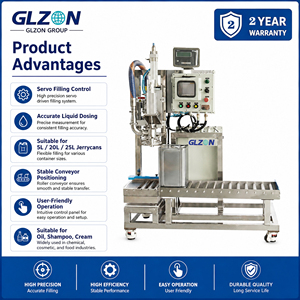 Machine de remplissage GLZON pour bidons de 5L, <span class=keywords><strong>20L</strong></span>, 25L, huile, shampoing, crème et savon liquide - Product Image 2