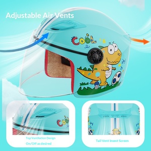 엄선된 어린이용 ABS 전기 오토바이 헬멧 DOT ECE 인증 겨울 안전 남아 여아 사계절용 - Product Image 3