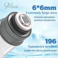 Stylo Derma Portable Personnalisé avec Logo d'Usine, Flacon Vide pour Sérum de Soin, Microneedles en Silicone Non Invasives, Derma Stamp