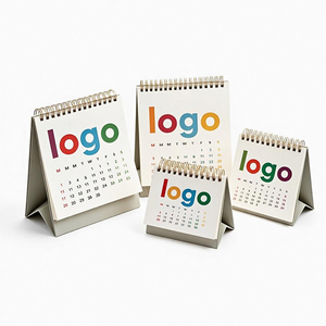 Plan de promotion d'impression de logo personnalisé d'usine calendrier de bureau rappel de vacances mensuel calendrier de bureau 2026 - Product Image 1
