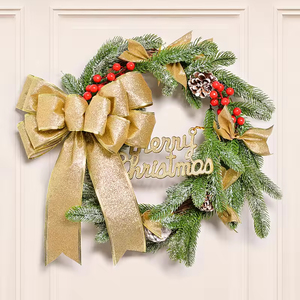 Pita Tepi Berkilauan Mewah 63mm Grosir Kustom untuk Dekorasi Rumah Natal, Pembungkus Kado, Hiasan Puncak Pohon, Pita, dan Karangan Bunga - Product Image 3