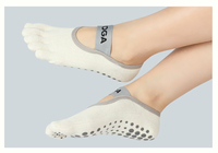 Chaussettes de Pilates personnalisées Wavar avec logo, coton et élasthanne, motif 3D, toutes saisons