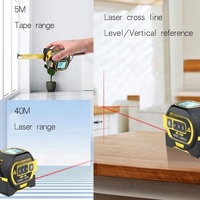 Télémètre laser 3-en-1 Instrument de mesure numérique Ruban à mesurer Outil de mesure de distance
