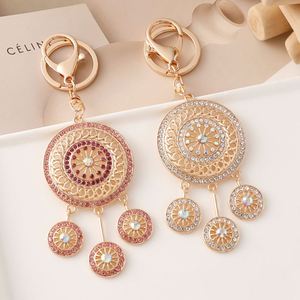 Porte-clés attrape-rêves en cristal brillant pour femme, avec strass, breloque pour sac et pendentif pour clés de voiture - Product Image 4