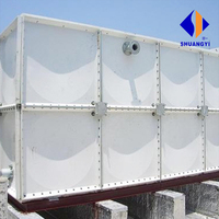 Réservoir d'eau sectionnel en PRV/FRP de 20000L-100000L / 5*2*3m / 20m3-100m3, fabriqué en Chine, pour la lutte contre les incendies / Montage facile
