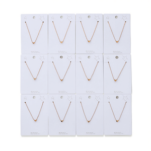 Collier en or en forme de cœur, lot de 12 pièces, bijoux minimalistes pour femmes, pendentifs tendance - Product Image 2