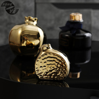 Para hogar — décoration de haute qualité en céramique, pièces de luxe, grenade dorée, pour bureau, salle d'étude