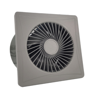 4 pouces 200mm Ventilateur de toilette pour fumoir Ventilateur d'extraction de fenêtre à faible bruit Ventilateur d'extraction en plastique pour salle de bain Grossiste