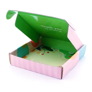 Embalagem de papel para papelão, caixa de papel de embalagem dobrável rosa com design grátis para beleza/maquiagem/skincare/presente/roupa